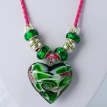 Murano Glass Heart Pendant#10004