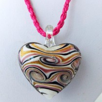 Murano Glass Heart Pendant#10005