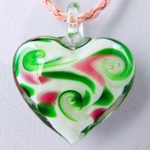 Murano Glass Heart Pendant#10001